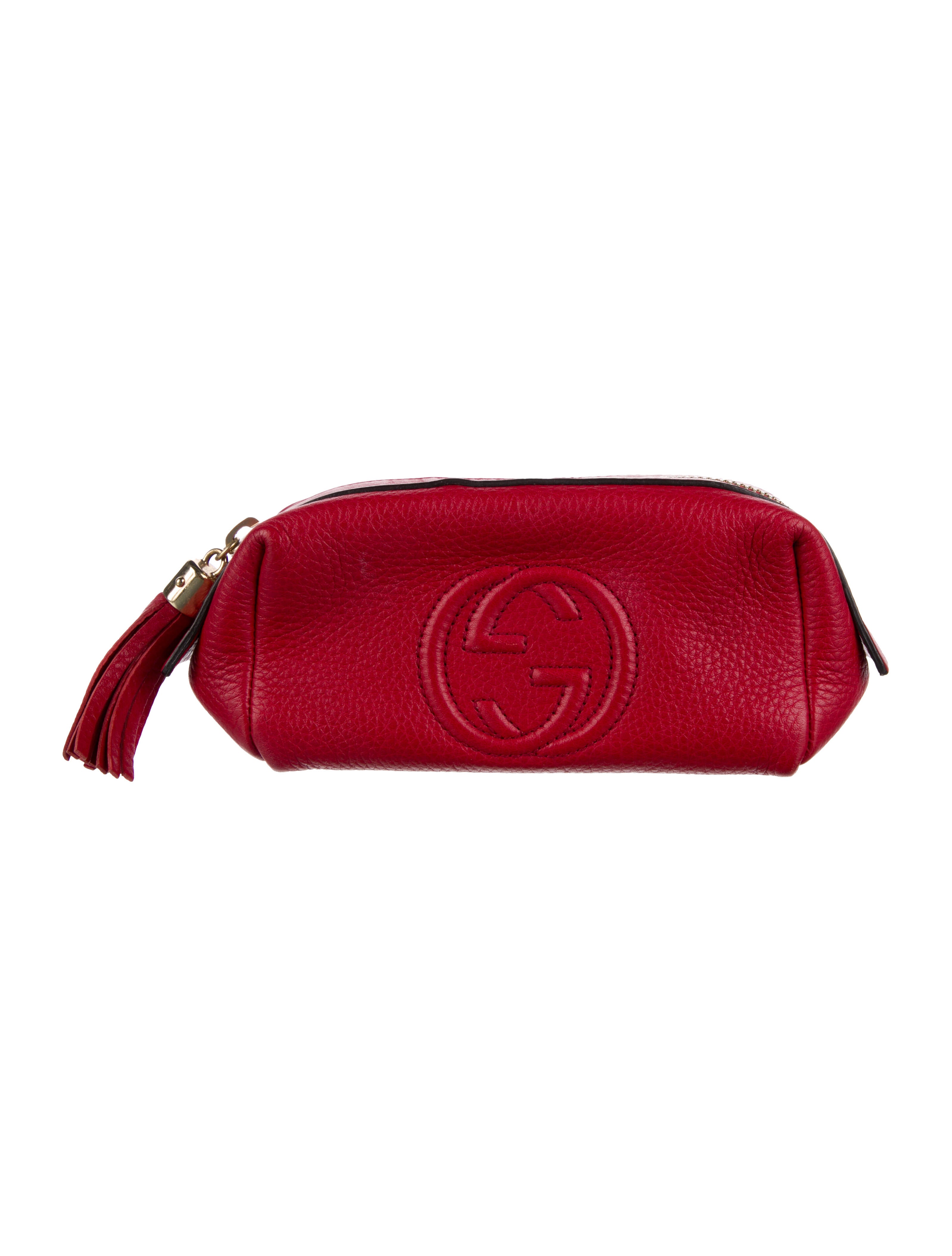 Gucci Leather Cosmetic Bag
