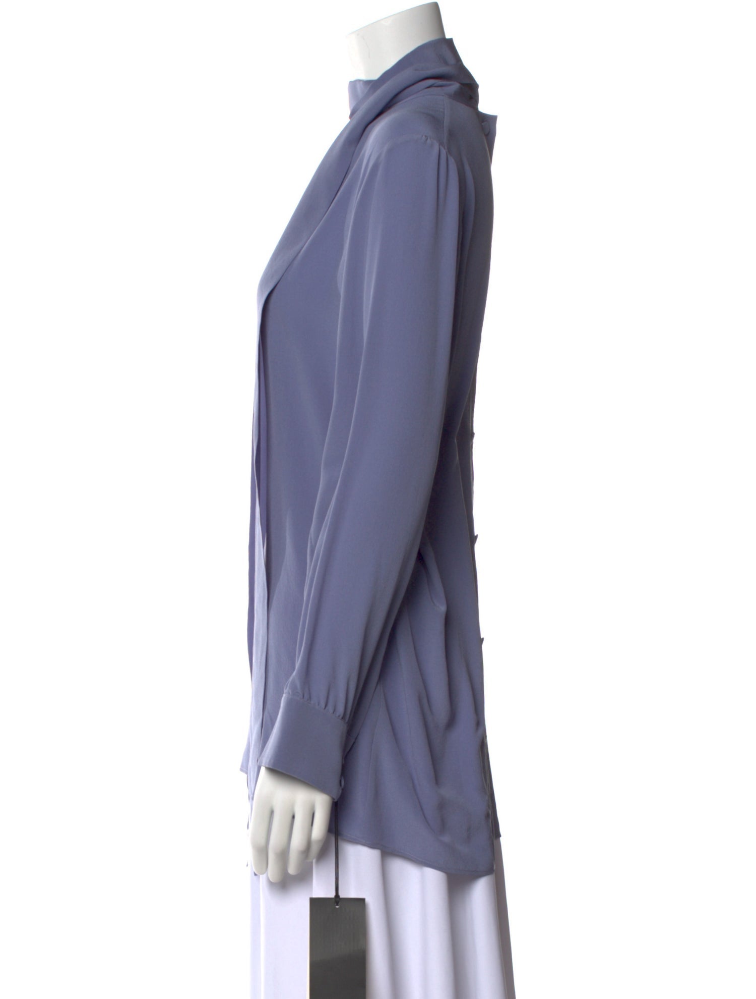 Gucci Silk Mock Neck Blouse