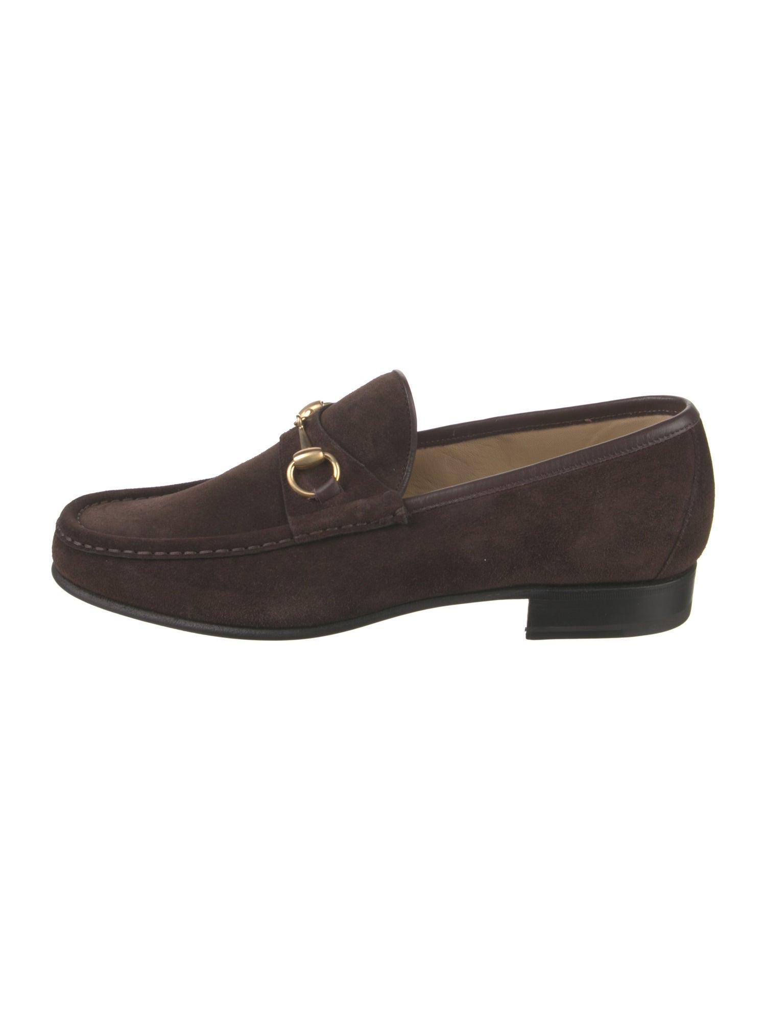 Gucci Horsebit Accent Suede Dress Loafers w/ Tags
