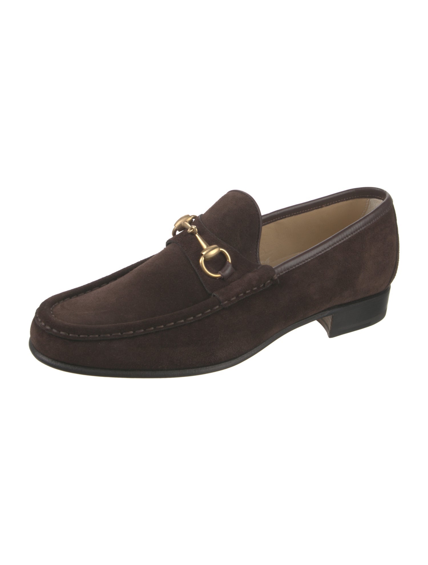 Gucci Horsebit Accent Suede Dress Loafers w/ Tags