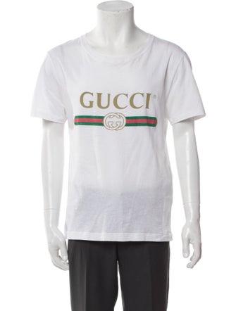 Gucci Web Accent Scoop Neck T-Shirt