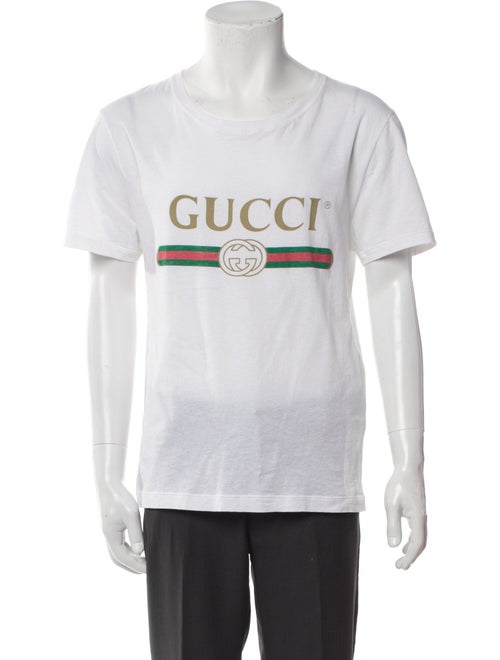 Gucci Web Accent Scoop Neck T-Shirt