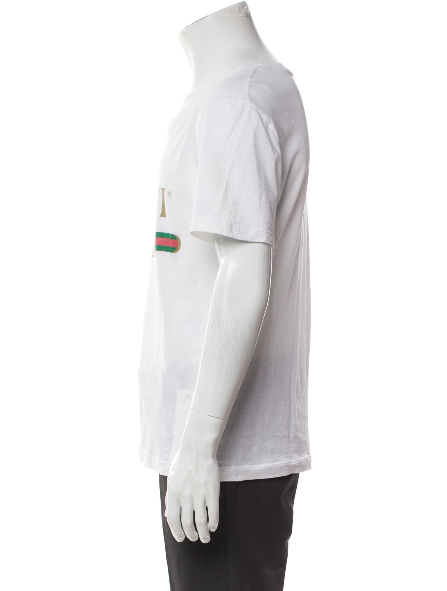 Gucci Web Accent Scoop Neck T-Shirt