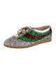 Gucci Faux Pearl Accents Glitter Sneakers