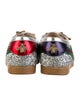 Gucci Faux Pearl Accents Glitter Sneakers