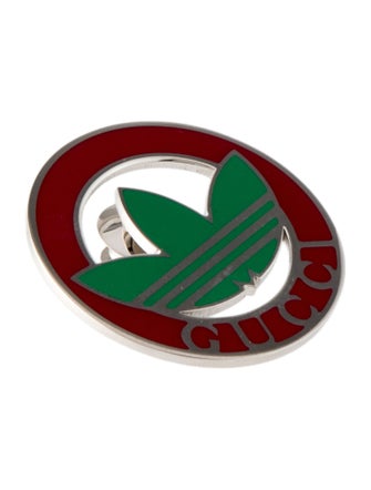 Gucci x Adidas Trefoil Enamel Brooch Pin