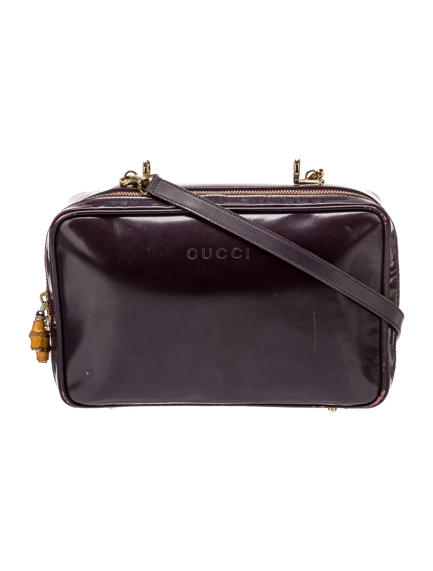 Gucci Patent Leather Crossbody Bag Vintage