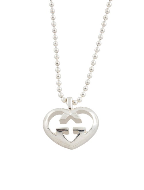 Gucci Love Britt GG Heart Pendant Necklace