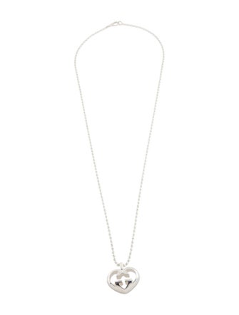Gucci Love Britt GG Heart Pendant Necklace