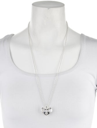 Gucci Love Britt GG Heart Pendant Necklace