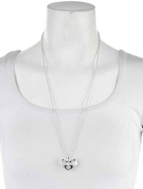 Gucci Love Britt GG Heart Pendant Necklace