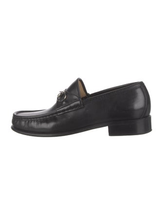 Gucci Horsebit Accent Leather Loafers