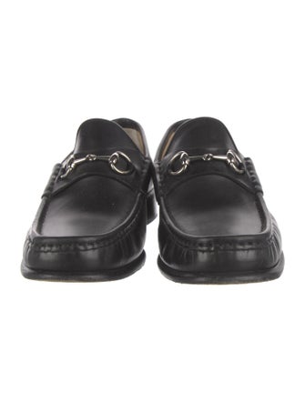 Gucci Horsebit Accent Leather Loafers