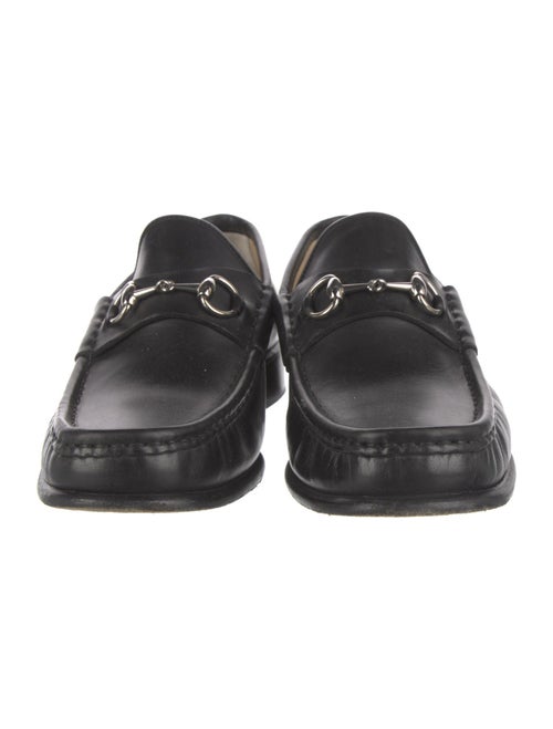 Gucci Horsebit Accent Leather Loafers