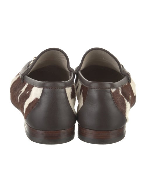 Gucci Ponyhair Animal Print Dress Loafers