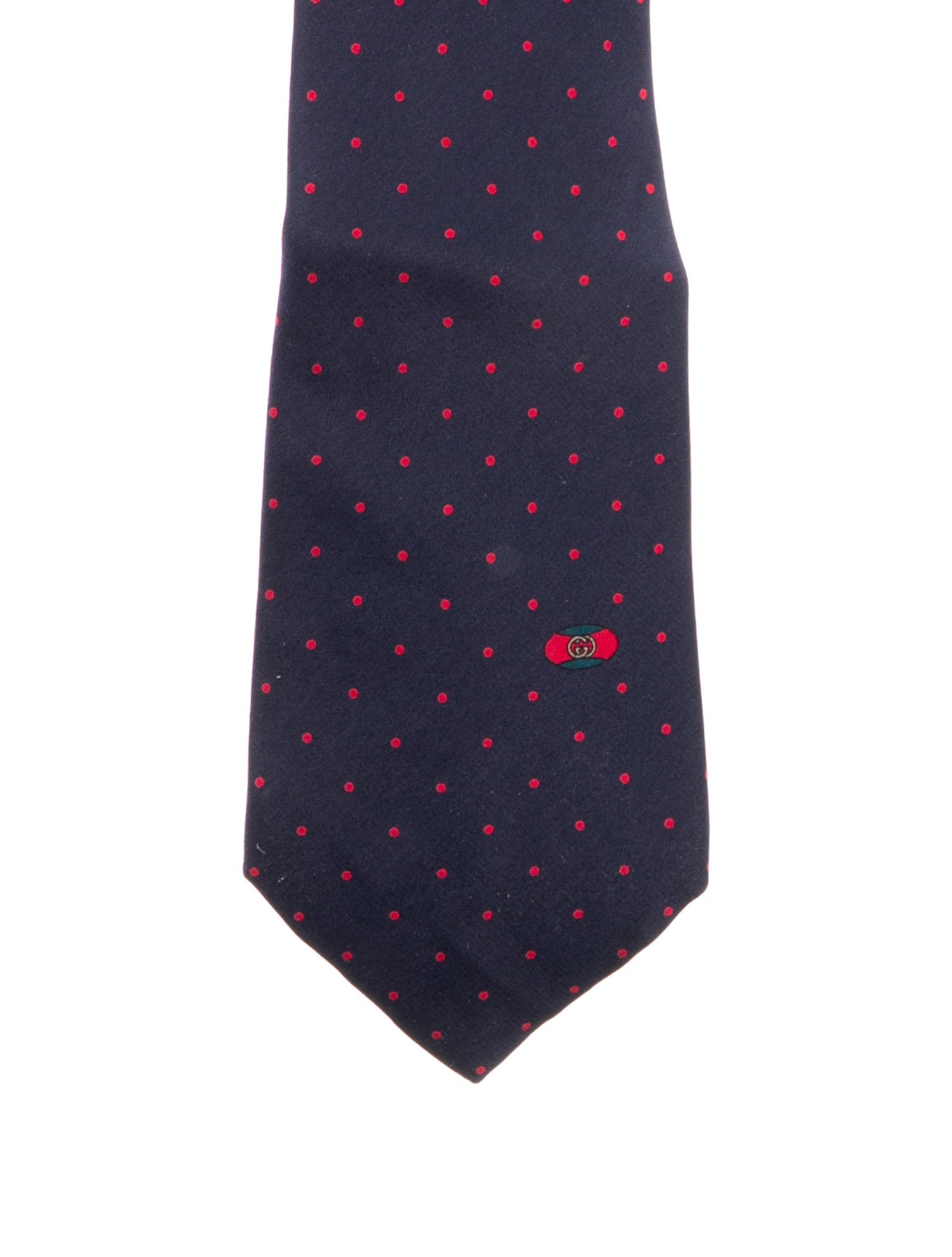 Gucci Silk Polka-Dot and Horsebit Pattern Tie