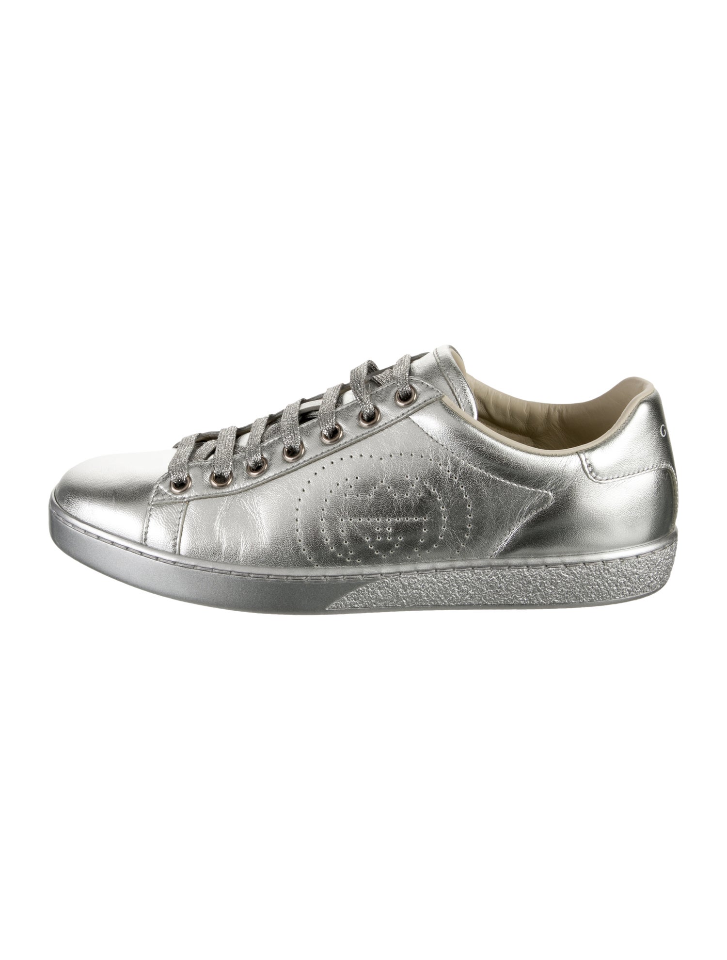 Gucci Interlocking G Logo Leather Sneakers