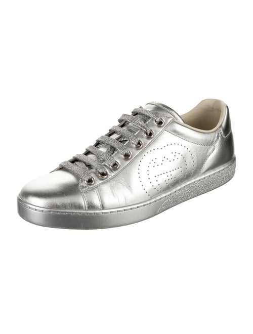 Gucci Interlocking G Logo Leather Sneakers