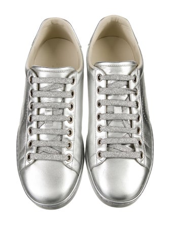 Gucci Interlocking G Logo Leather Sneakers