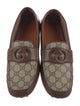 Gucci Interlocking G Logo Leather Drivers