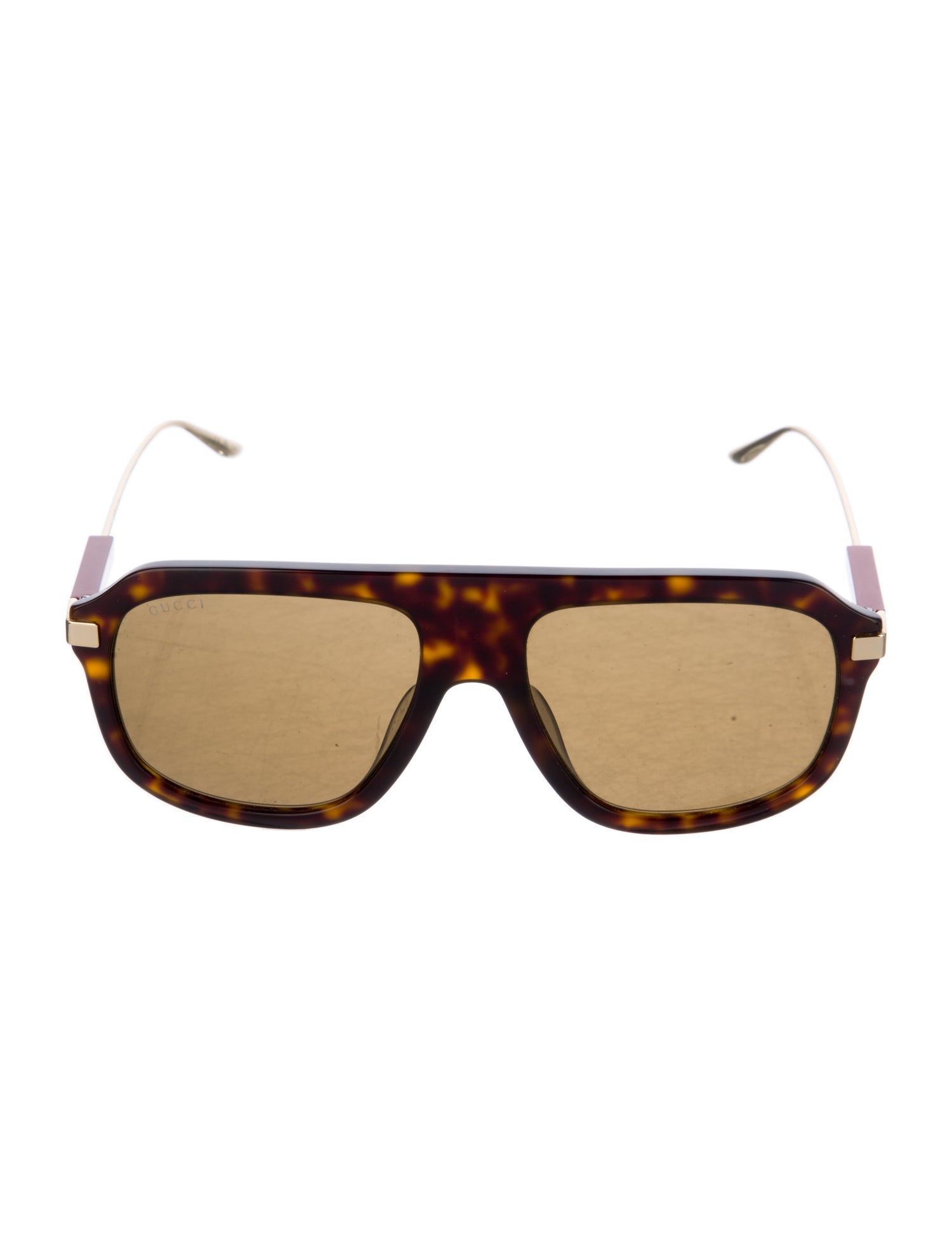 Gucci Web Accent Square Sunglasses