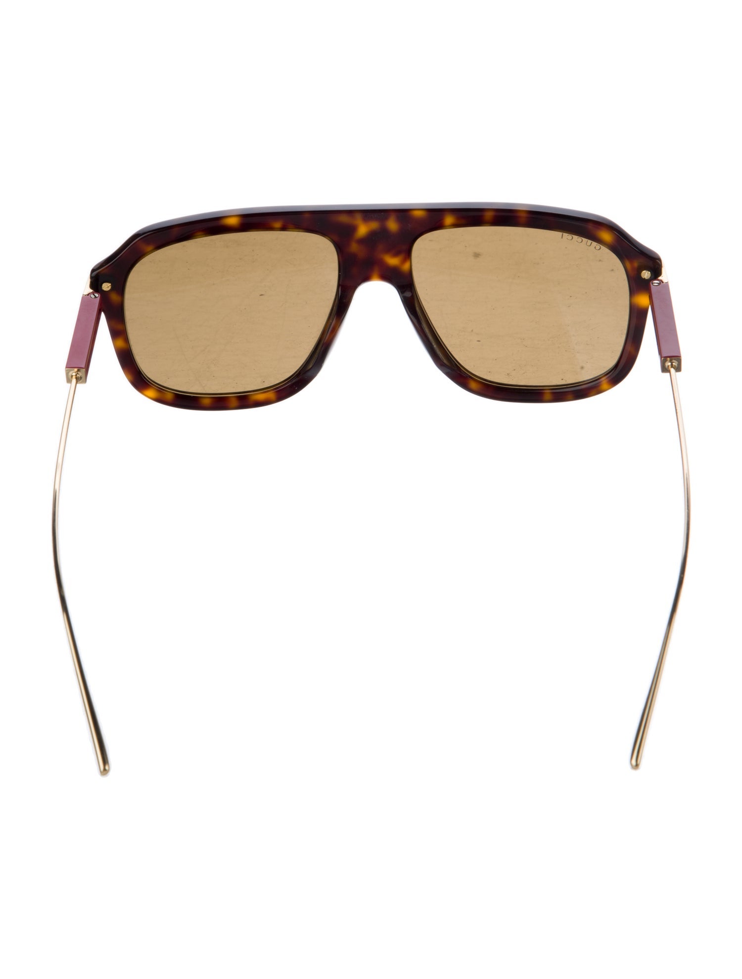 Gucci Web Accent Square Sunglasses