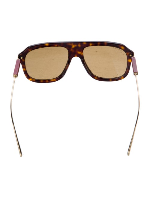 Gucci Web Accent Square Sunglasses