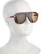 Gucci Web Accent Square Sunglasses