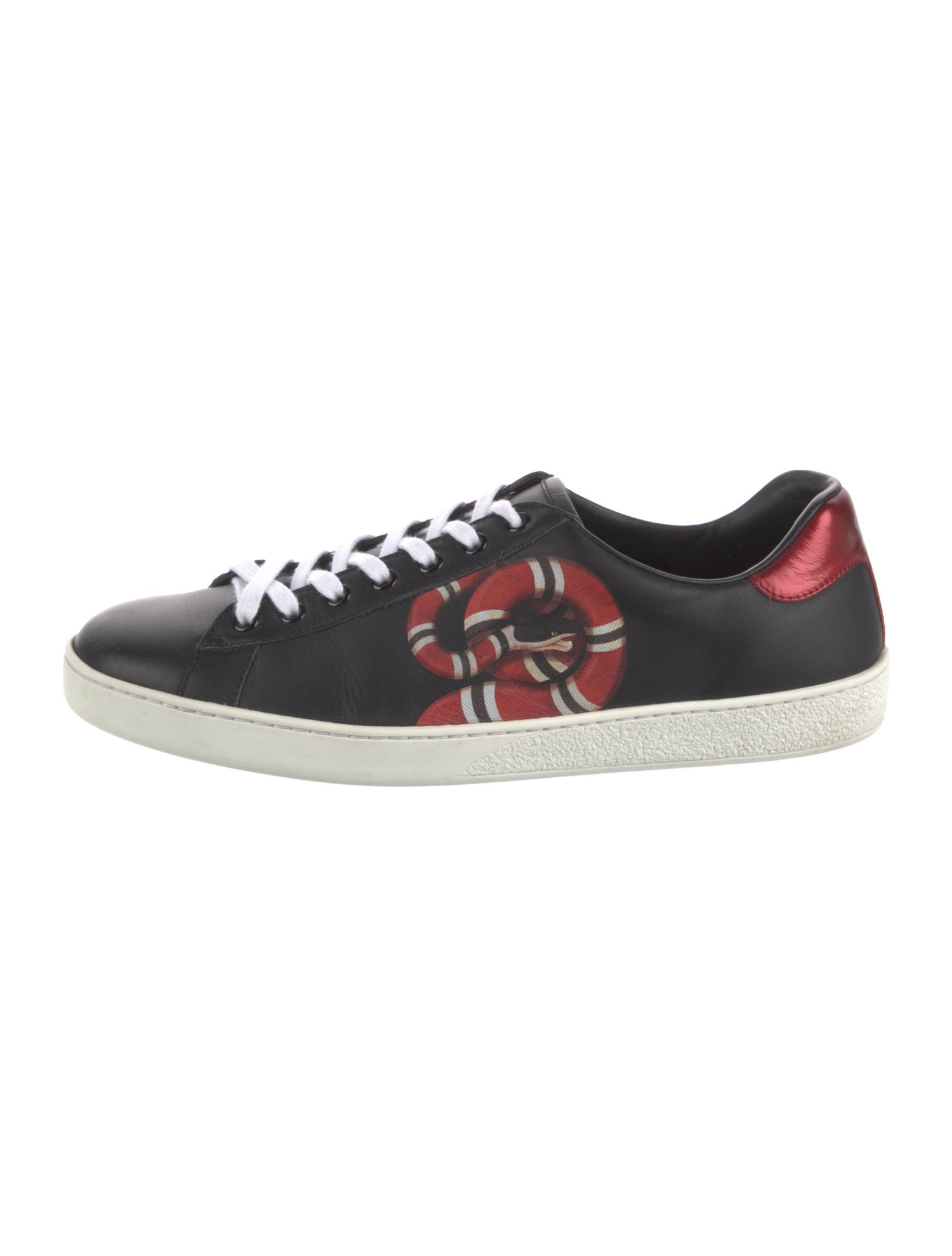 Gucci Kingsnake Leather Sneakers
