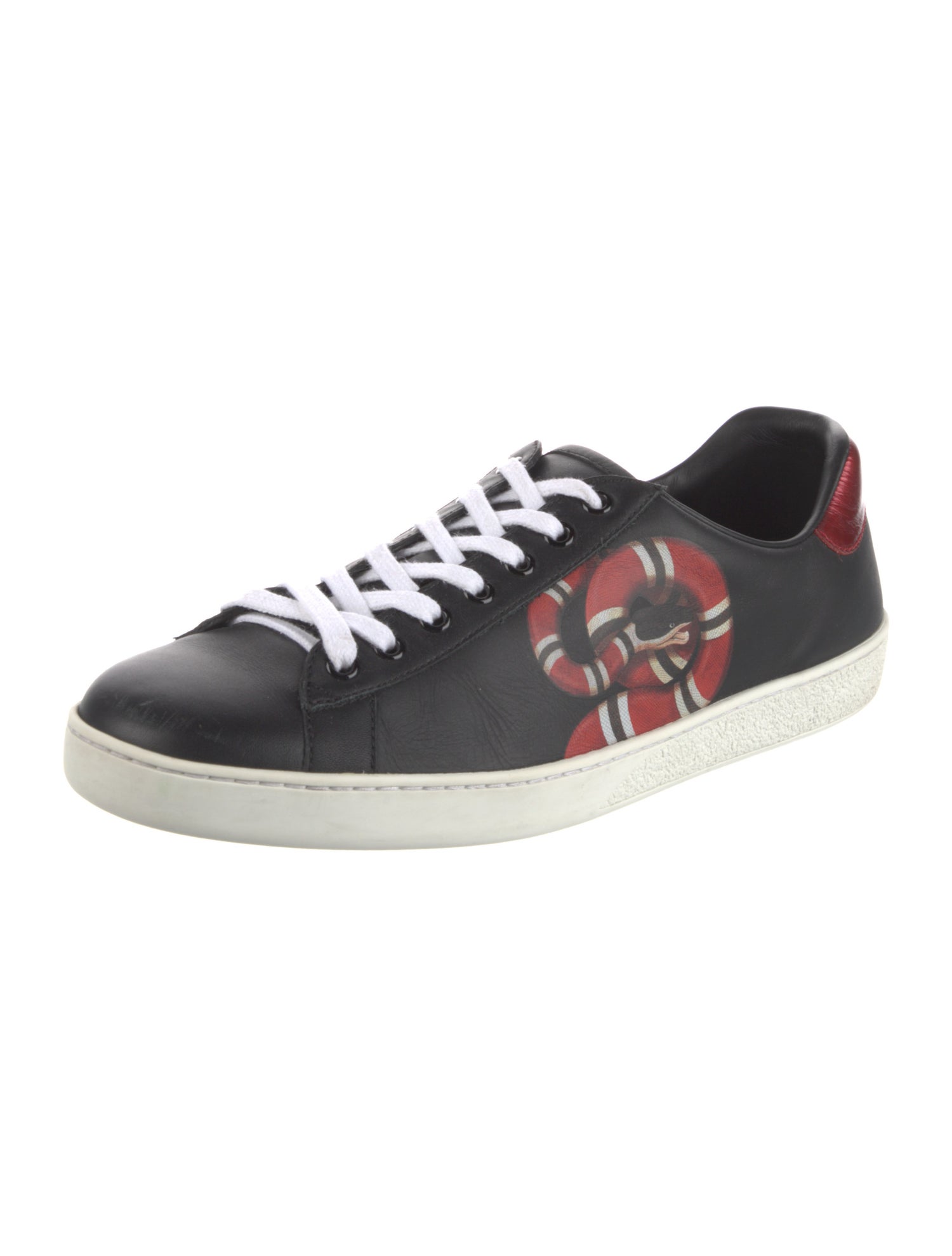 Gucci Kingsnake Leather Sneakers
