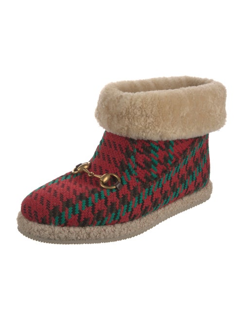 Gucci Horsebit Accent Wool Boots
