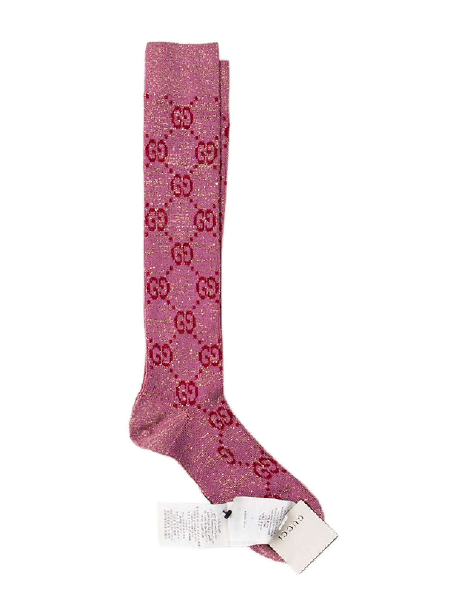 Gucci Cotton GG Print Socks w/Tags