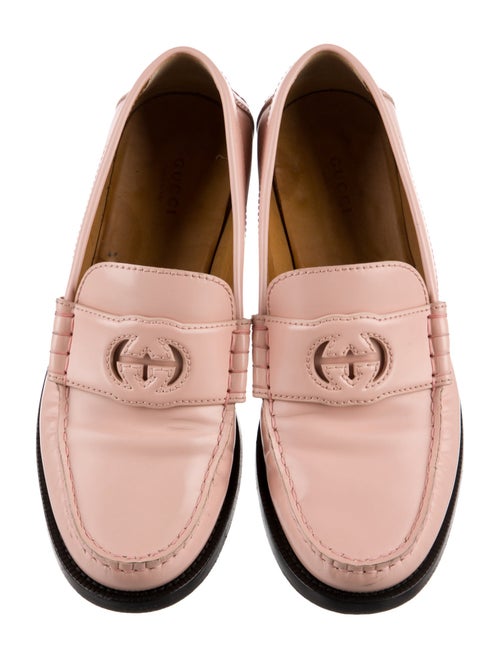 Gucci Interlocking G Logo Patent Leather Loafers