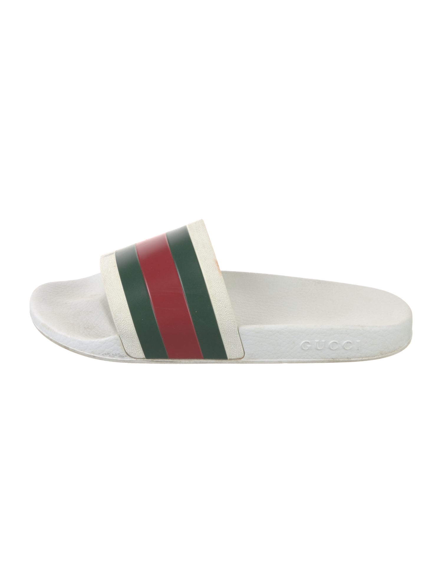 Gucci Web Accent Rubber Slides