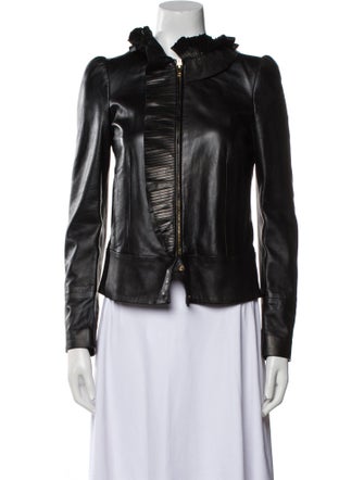 Gucci Late 2000's - Early 2010's Leather Biker Jacket