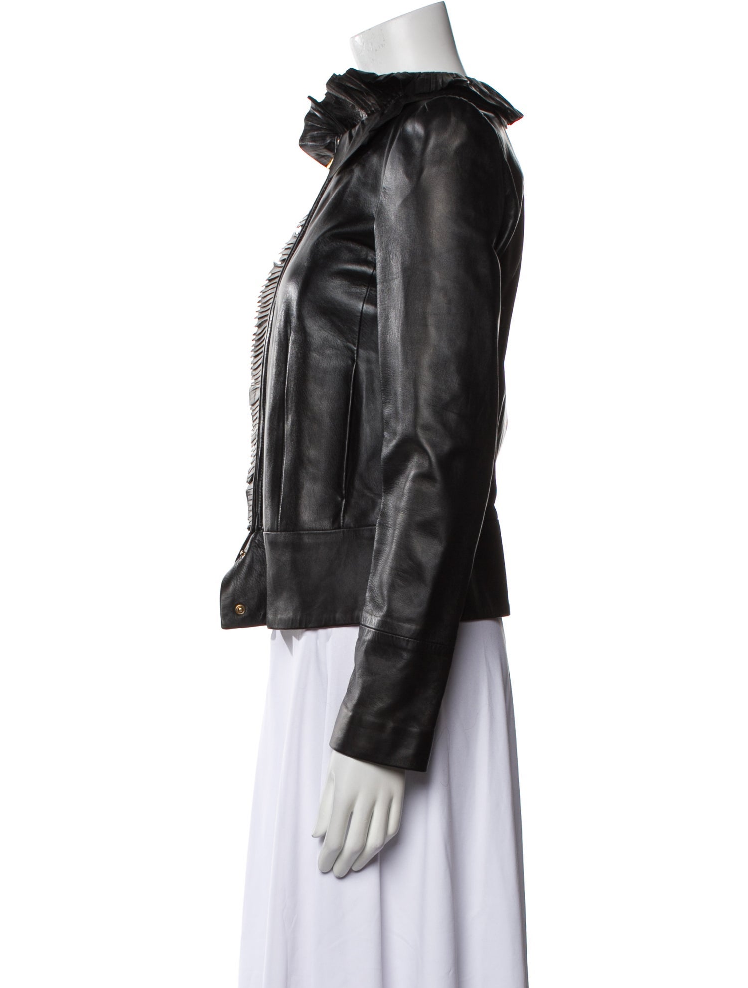 Gucci Late 2000's - Early 2010's Leather Biker Jacket