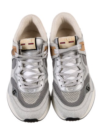 Gucci Web Accent Glitter Sneakers