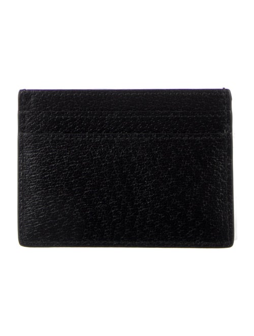 Gucci Web Accent Leather Card Holder