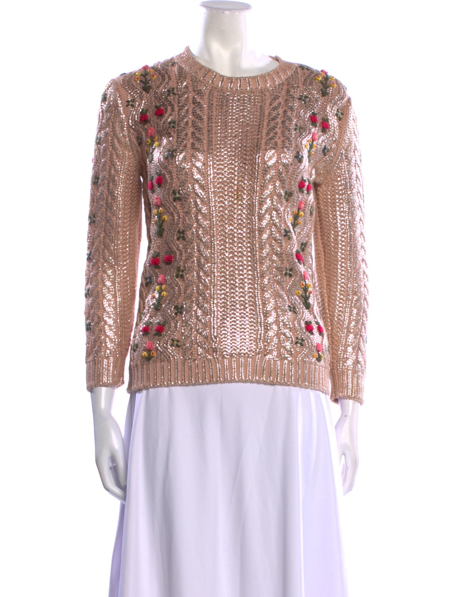 Gucci Printed Crew Neck Sweater