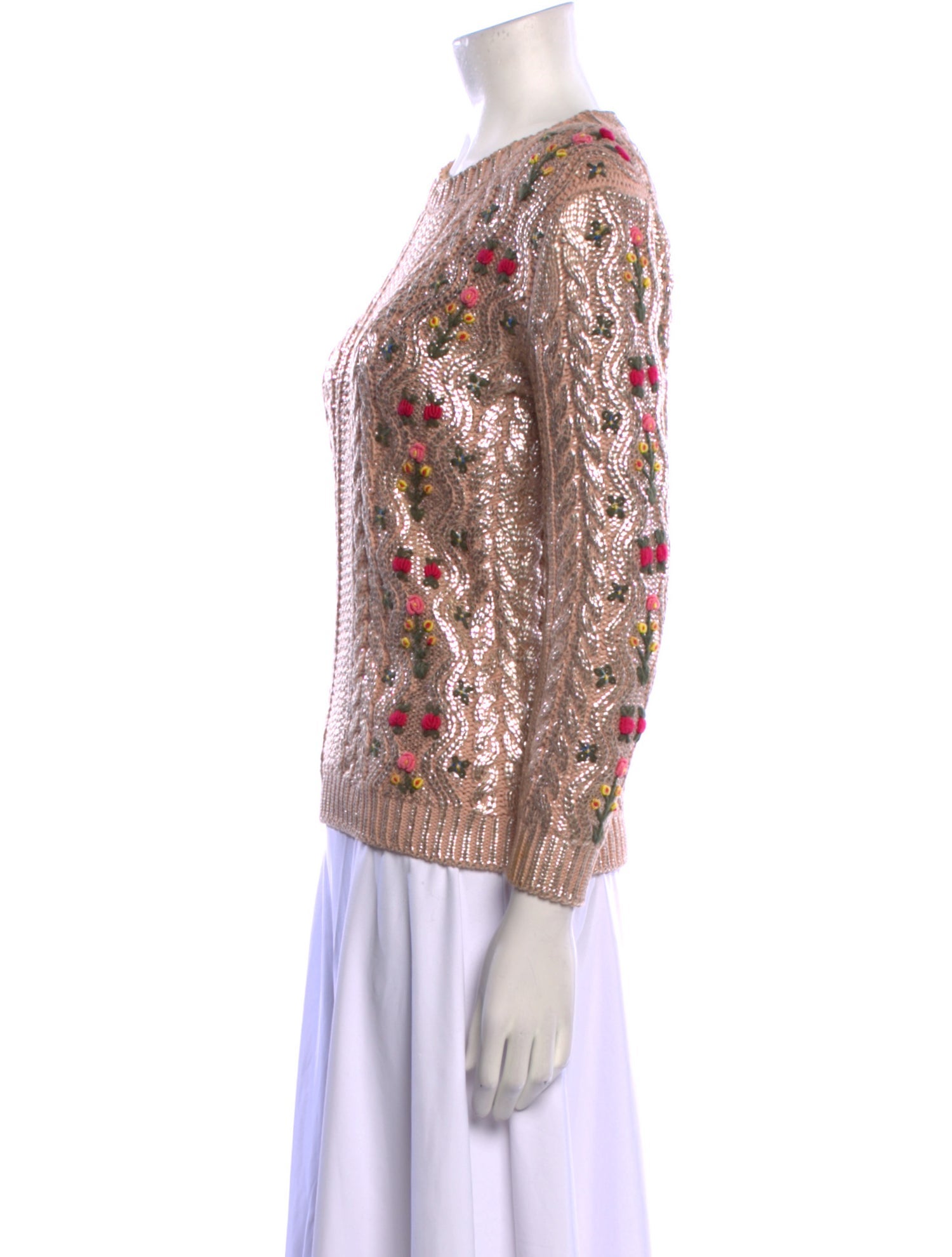 Gucci Printed Crew Neck Sweater