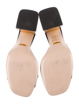 Gucci Horsebit Accent Leather Slides