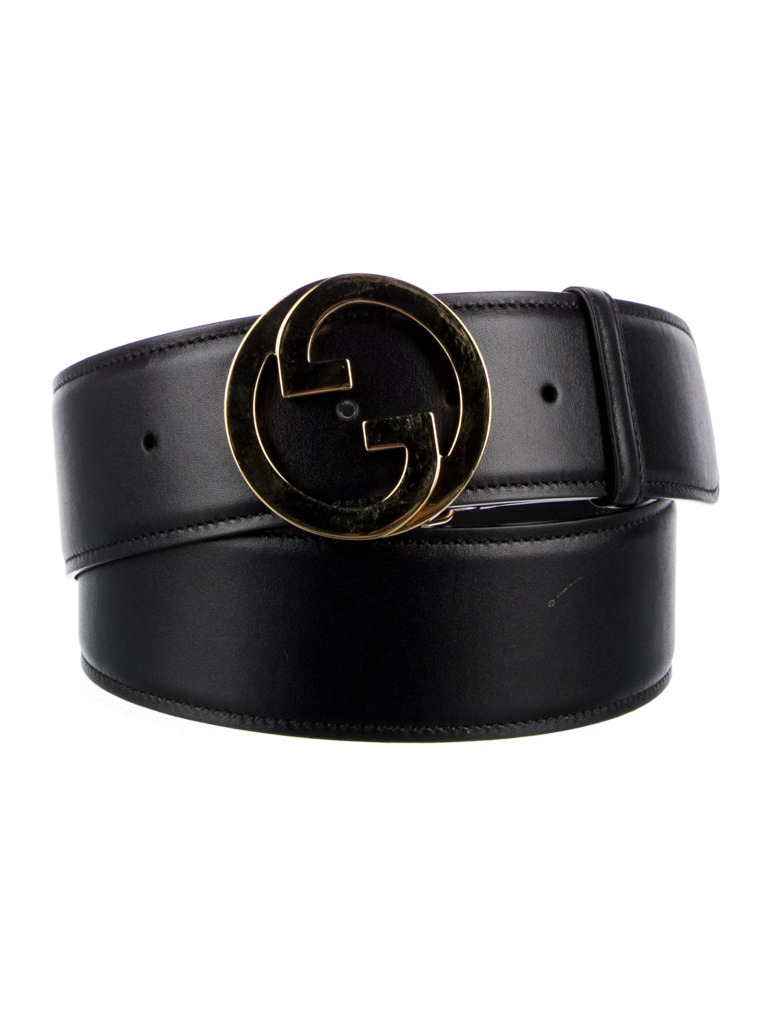 Gucci Interlocking G Logo Leather Belt