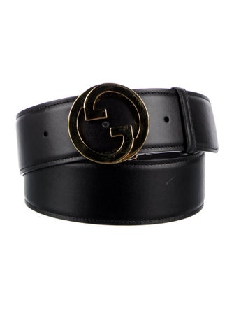 Gucci Interlocking G Logo Leather Belt