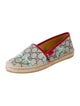 Gucci GG Supreme Leather Trim Embellishment Espadrilles