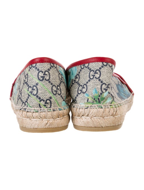 Gucci GG Supreme Leather Trim Embellishment Espadrilles