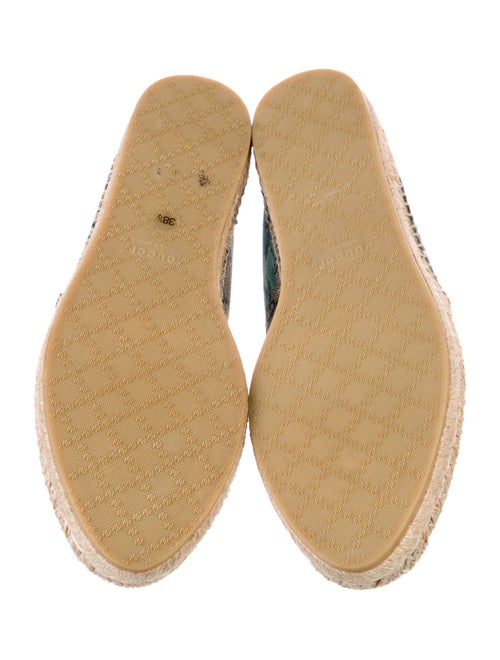 Gucci GG Supreme Leather Trim Embellishment Espadrilles