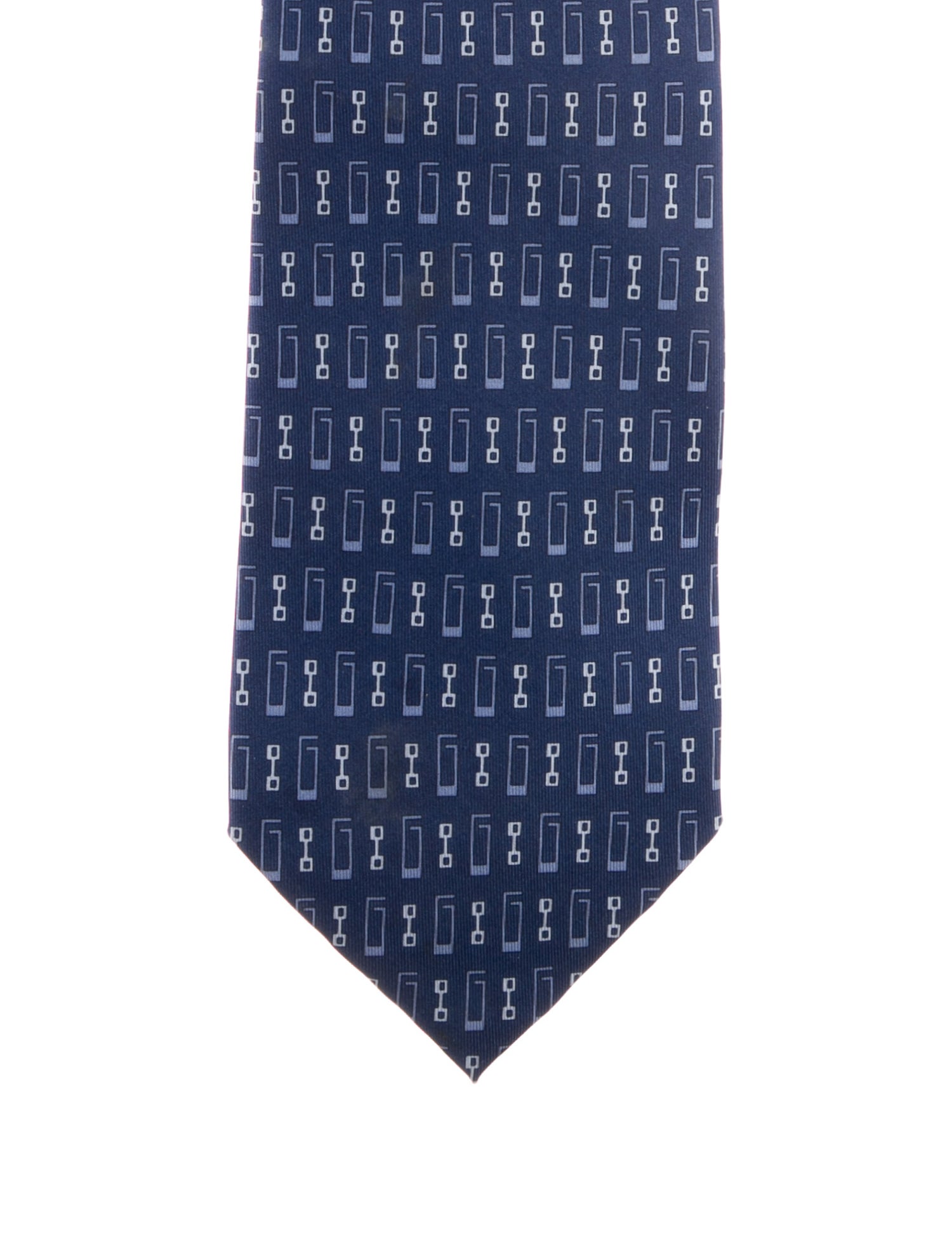 Gucci Pattern Print Silk Tie
