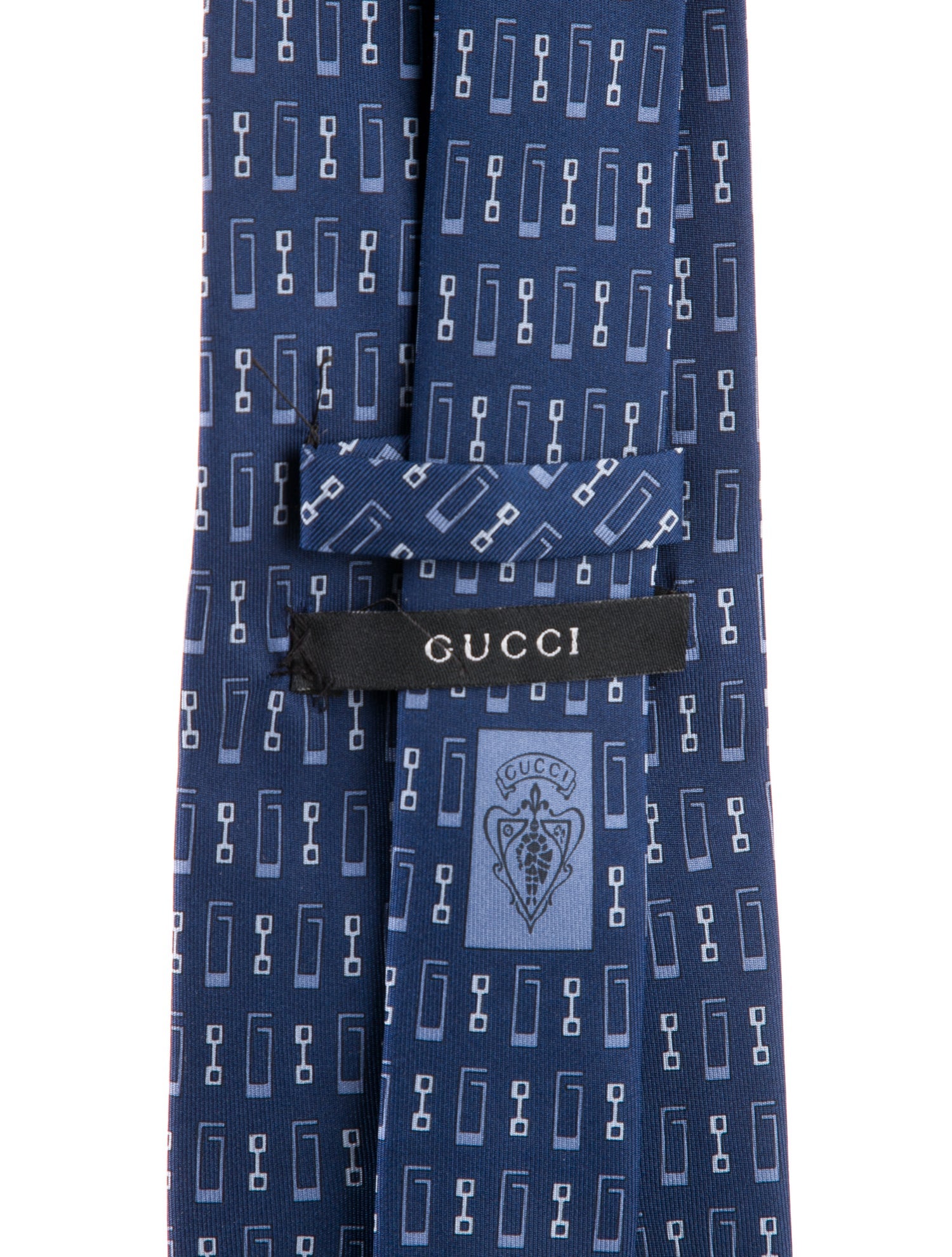 Gucci Pattern Print Silk Tie