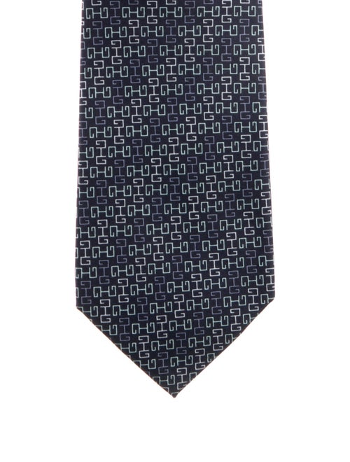 Gucci Pattern Print Silk Tie