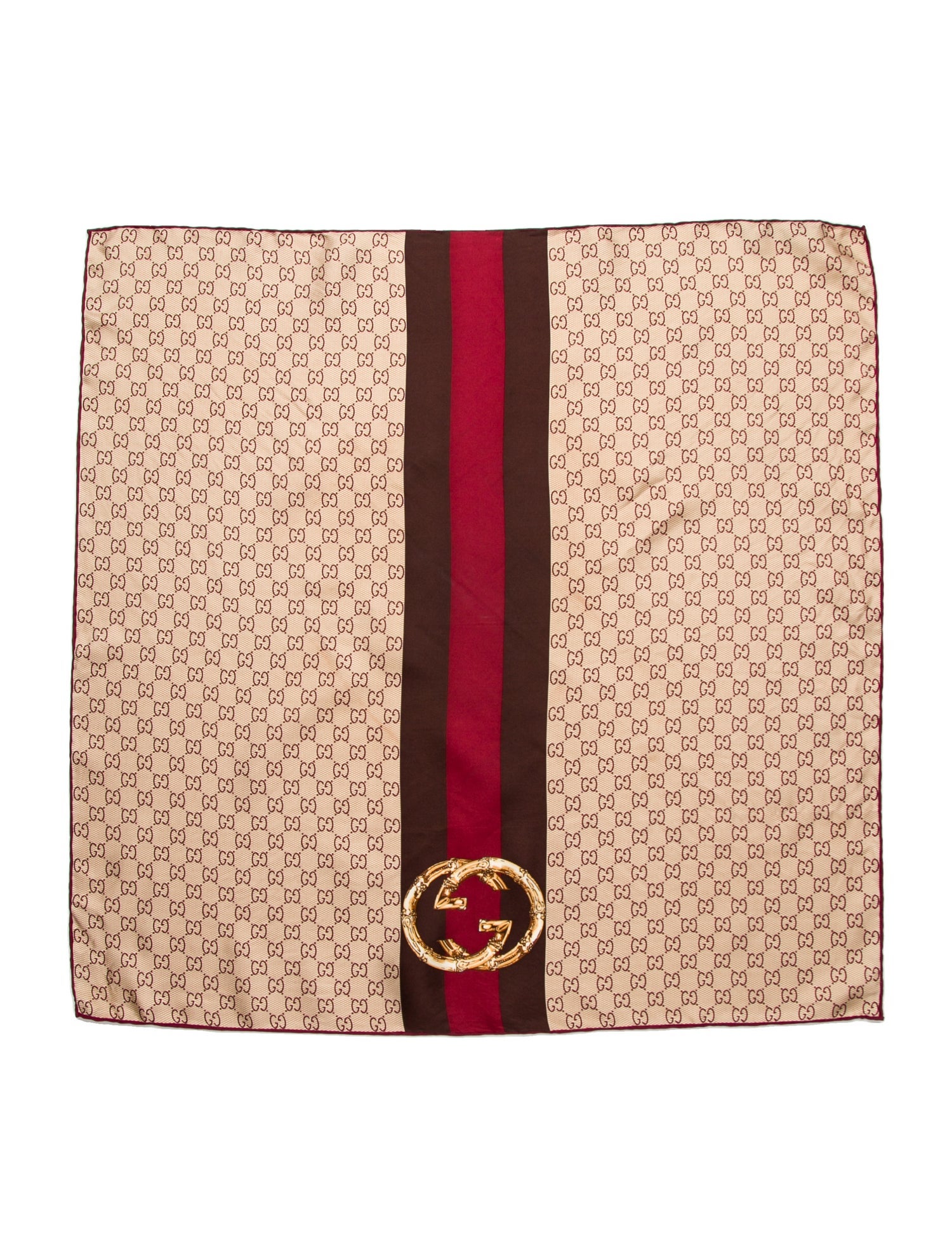 Gucci Silk GG Canvas Scarf